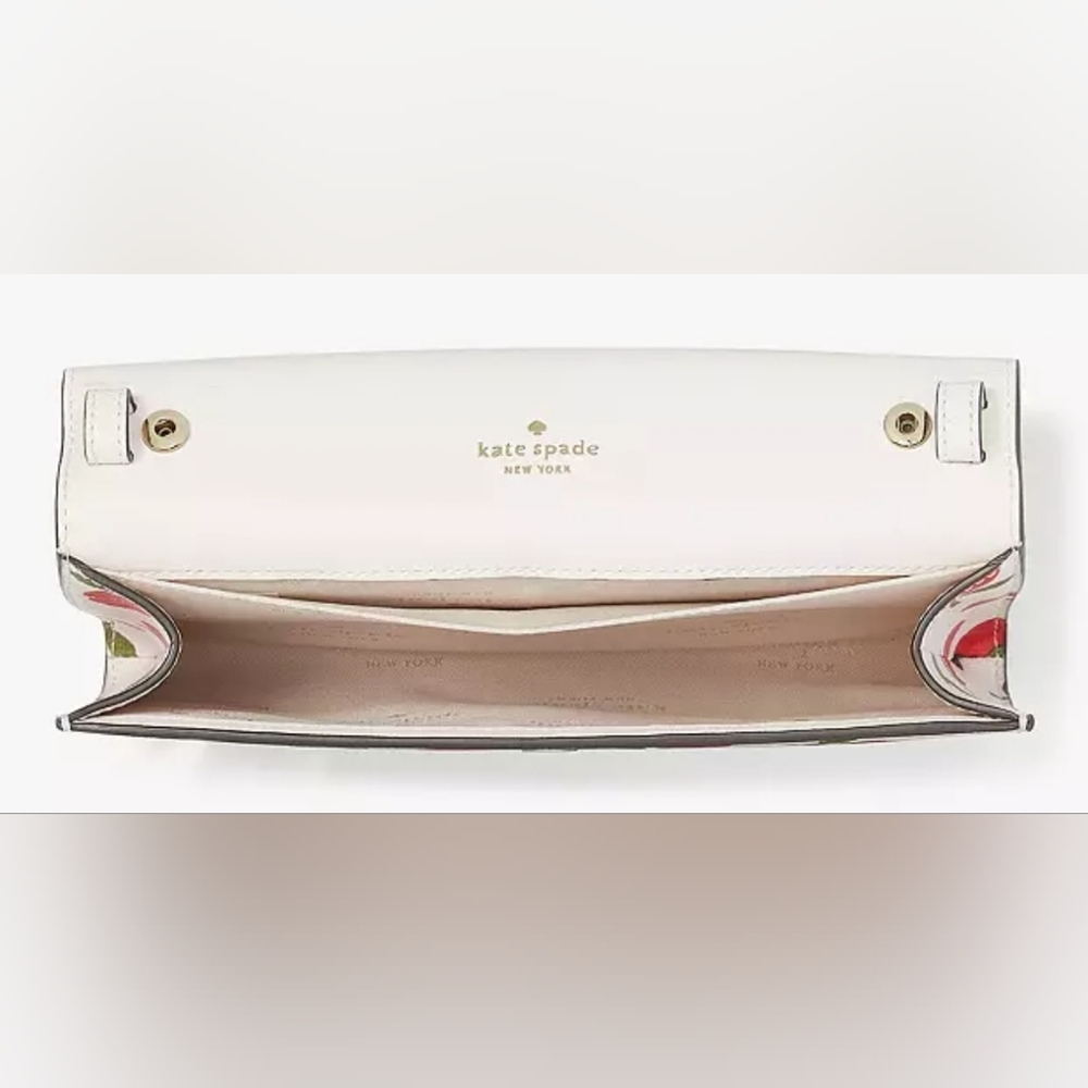 Kate Spade Dana Small Flap Crossbody NWT Roses 🌹 - Picture 3 of 6